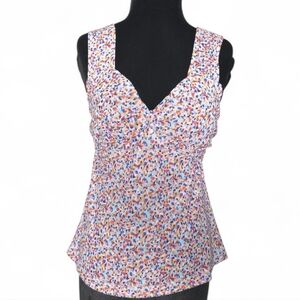 CAbi Bustier Tank Confetti Spring Size M NWT
